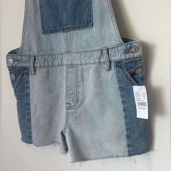 PACSUN Color Block Shortalls Overalls - Picture 3 of 5